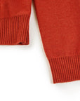 YAYING Red Contrast Knit Cardigan