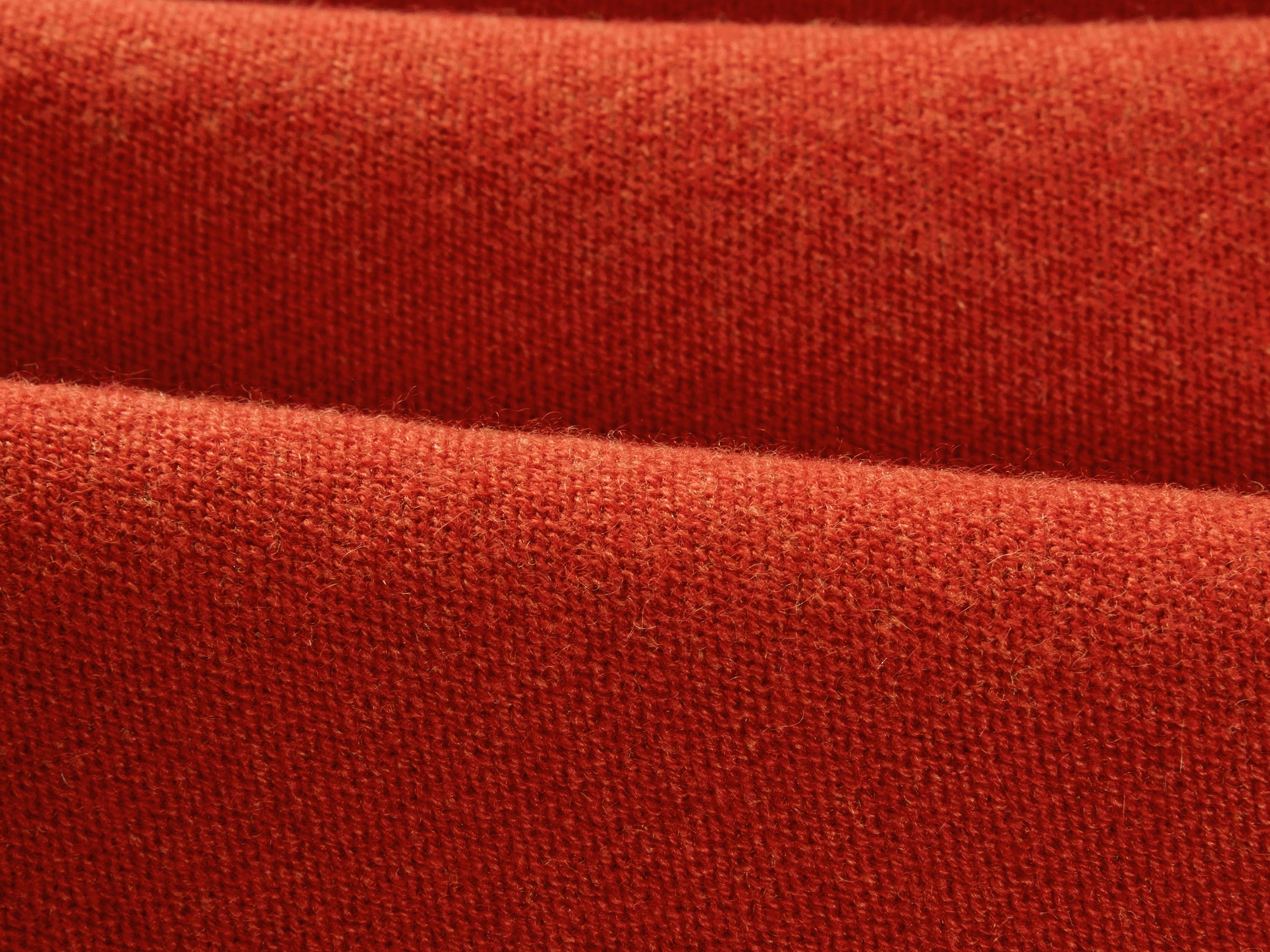 YAYING Red Contrast Knit Cardigan