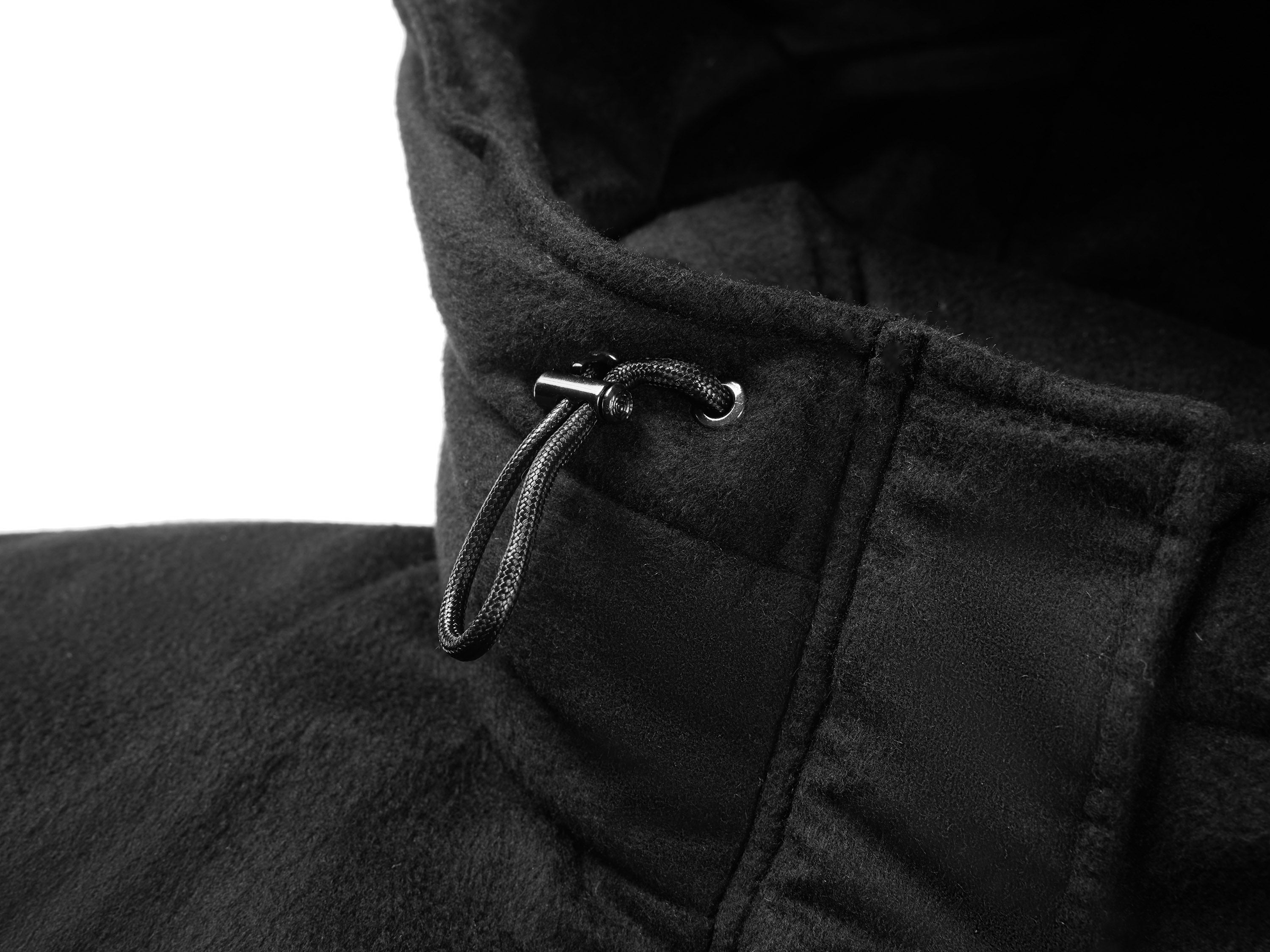 YAYING White Goose-down Padded Hooded Coat