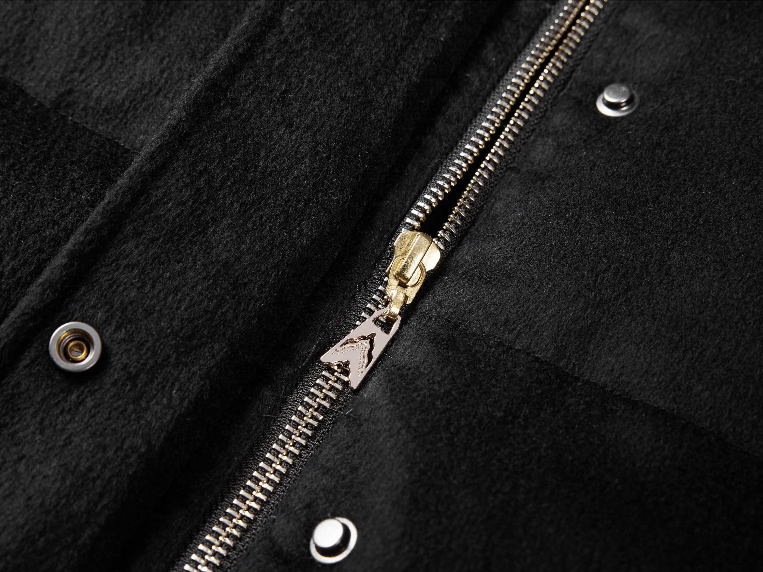 YAYING White Goose-down Padded Hooded Coat