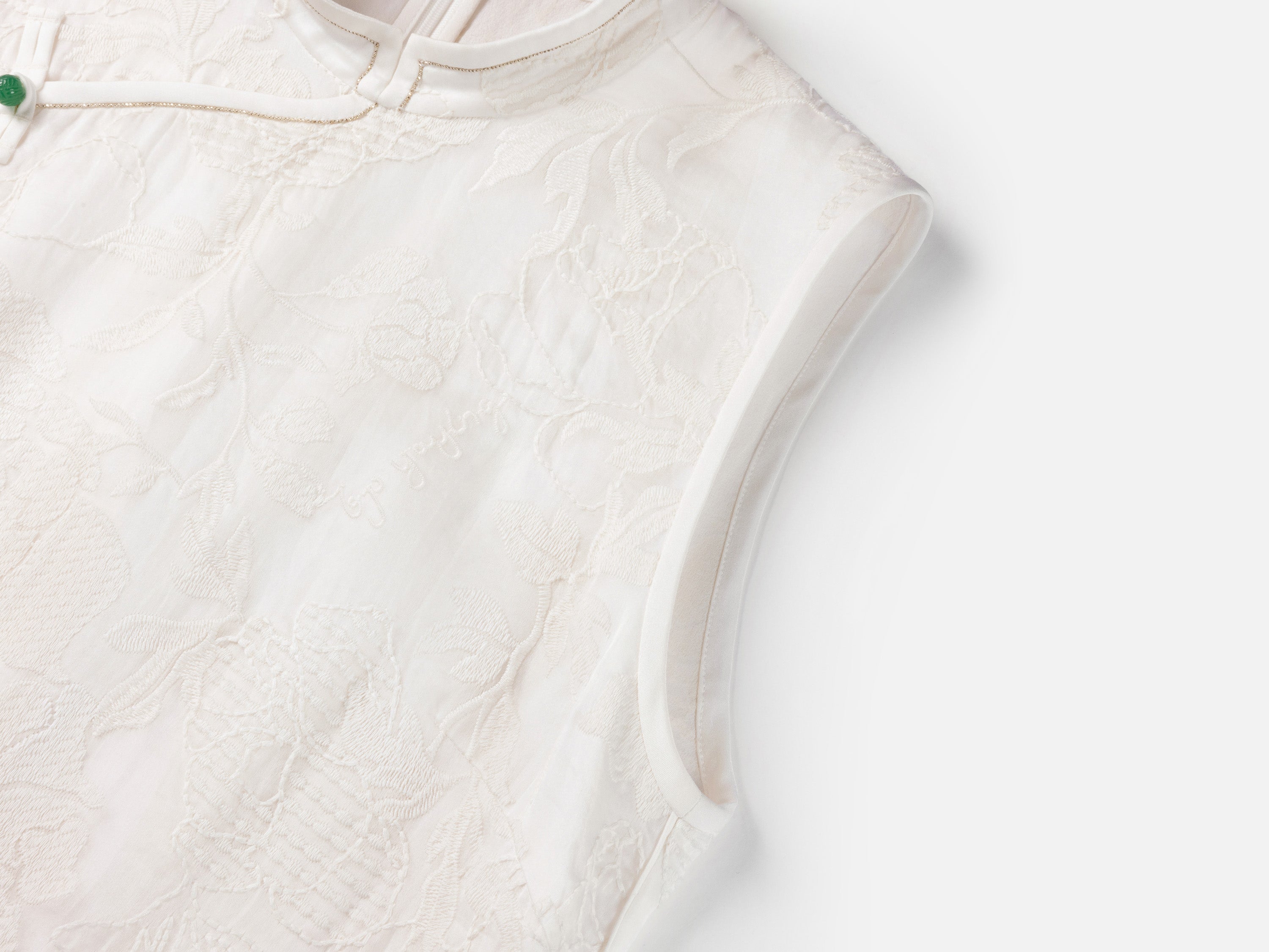 EP YAYING Silk Embroidered Dress