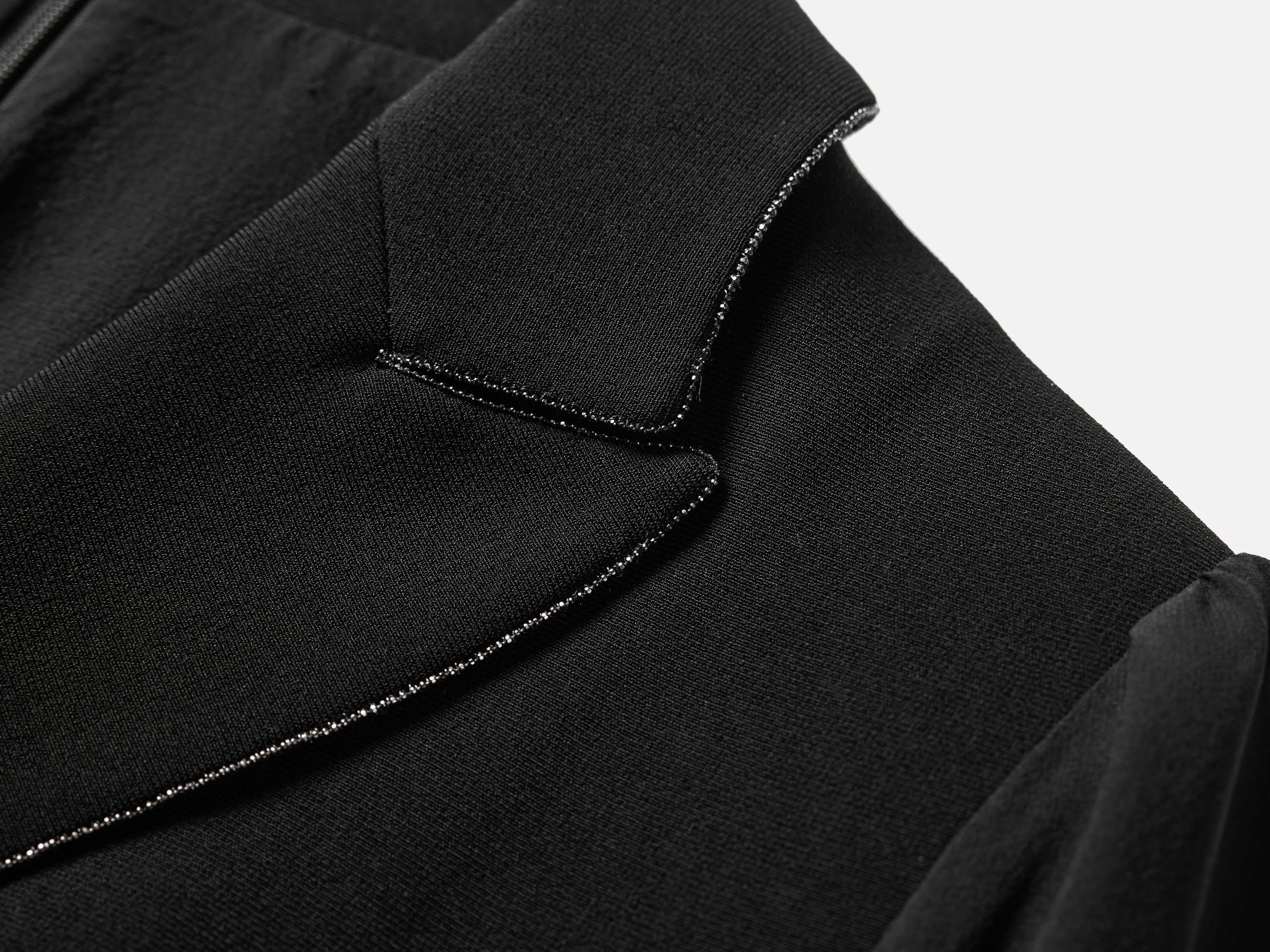 EP YAYING BLACK LONG SLEEVE DRESS