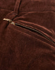 YAYING Corduroy Slit-hem Pants