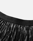 EP YAYING A-line Pleated Midi Skirt