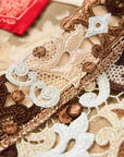 YAYING Brown Floral Blouse