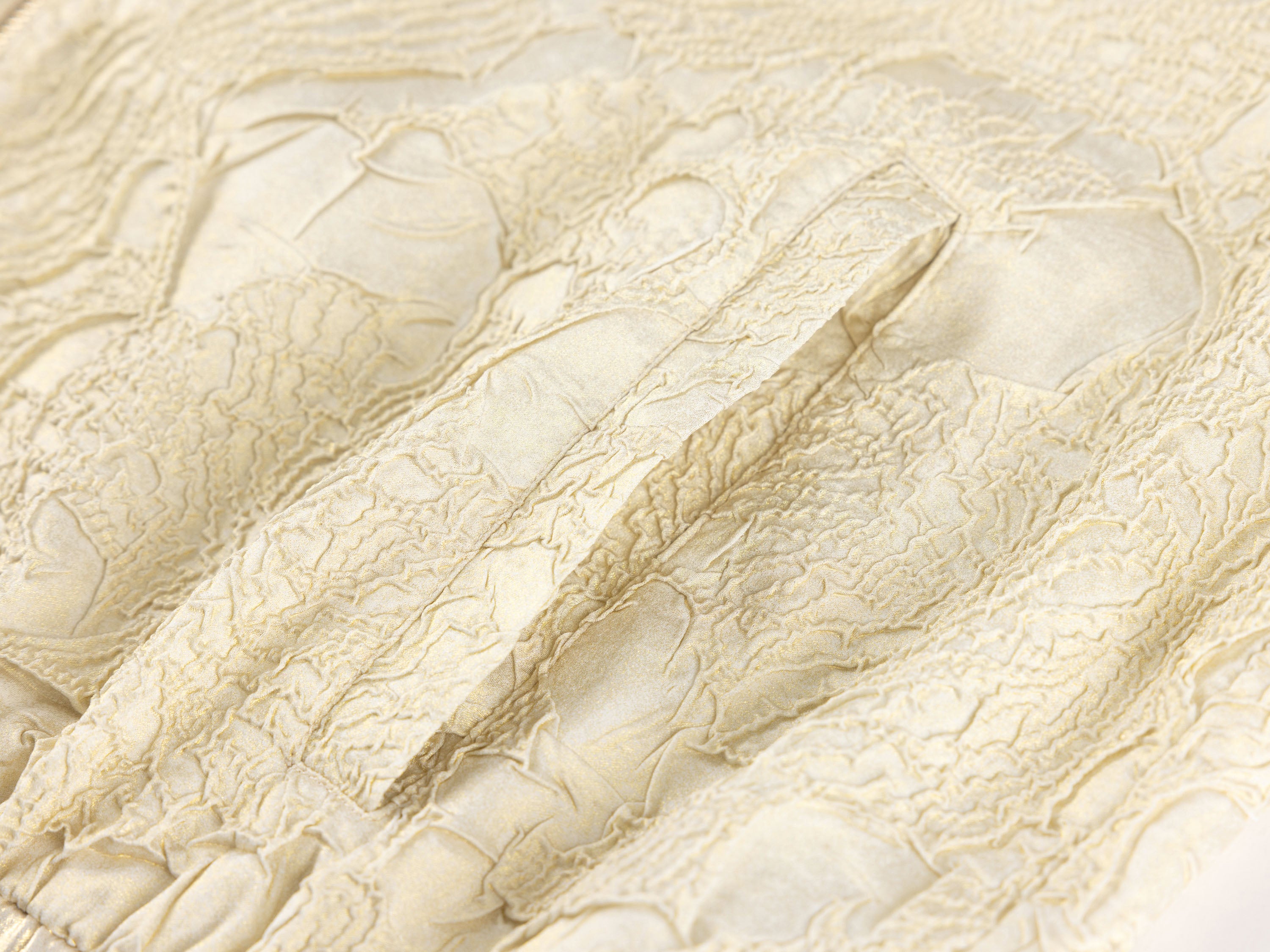YAYING Beige Lace Button Jacket