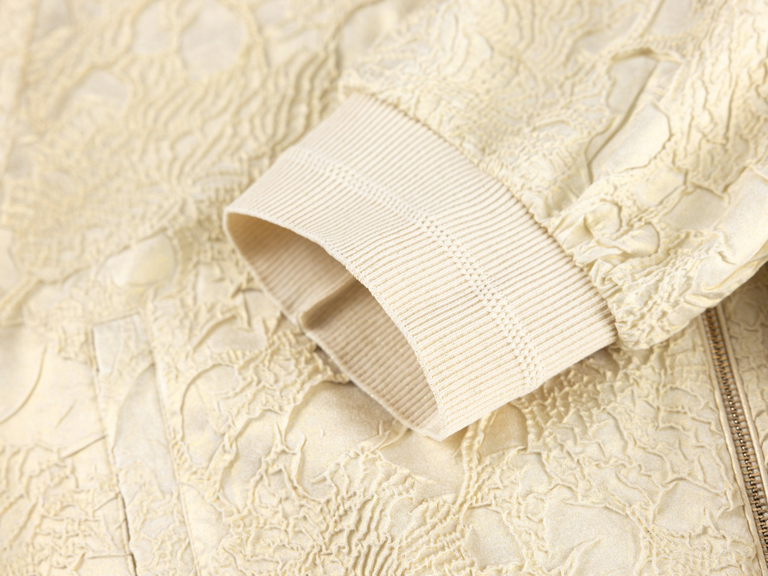 YAYING Beige Lace Button Jacket