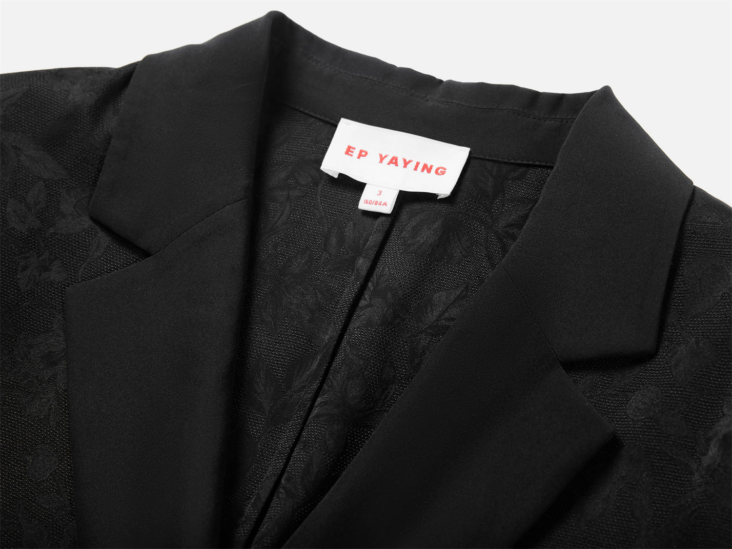 EP YAYING Silk Black Blazer
