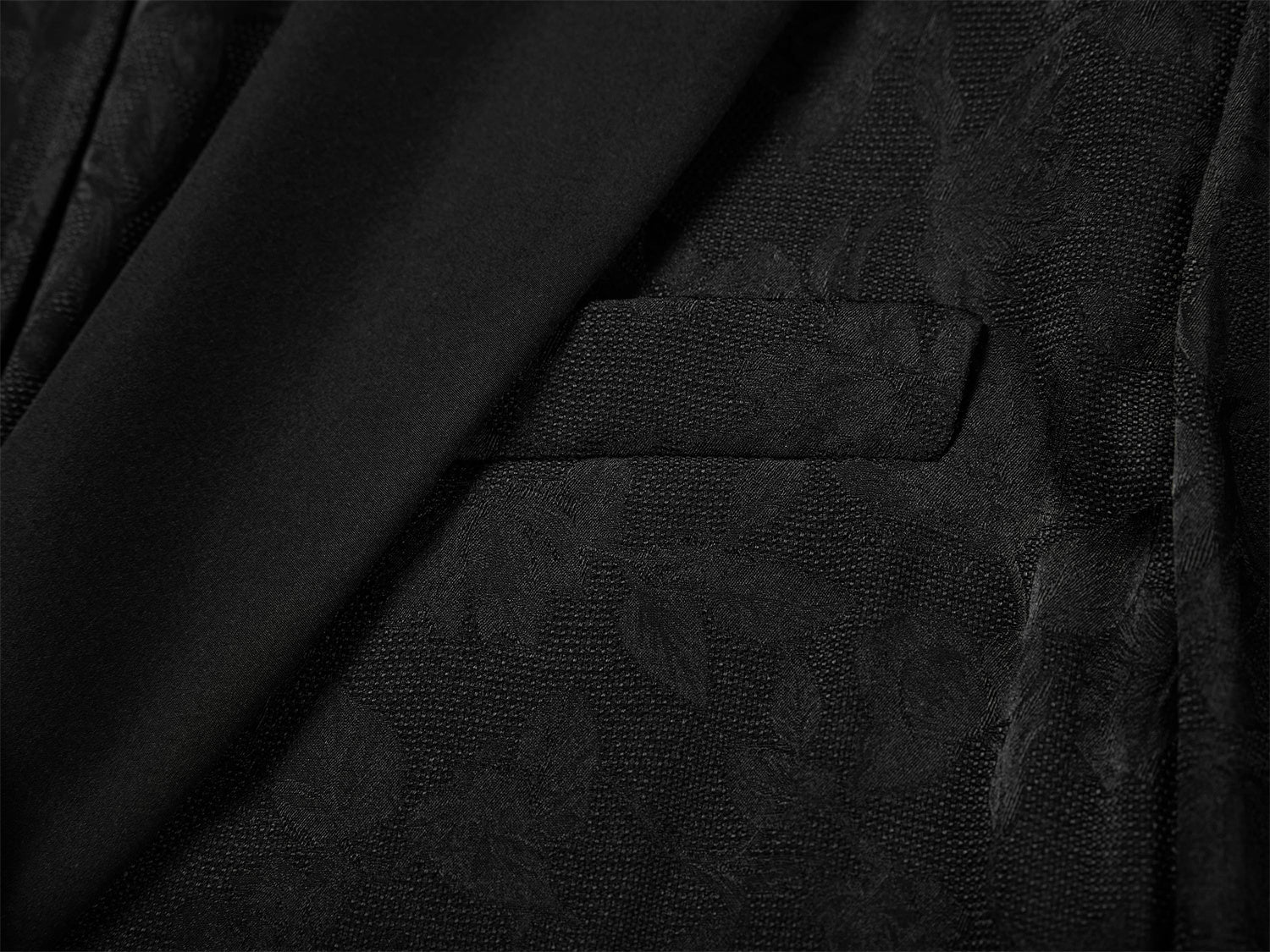 EP YAYING Silk Black Blazer