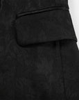 EP YAYING Silk Black Blazer