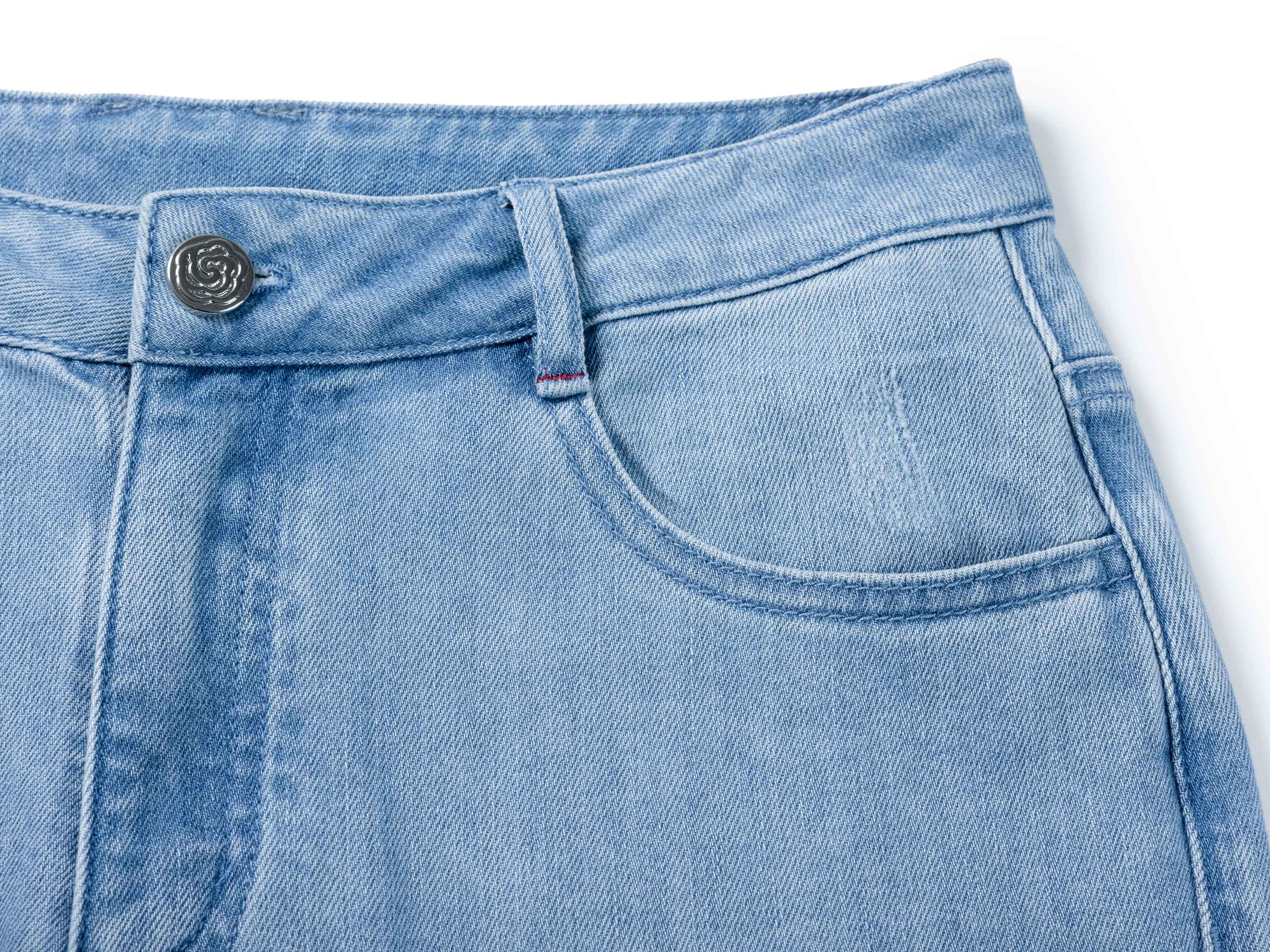 YAYING Blue Straight Leg Jeans