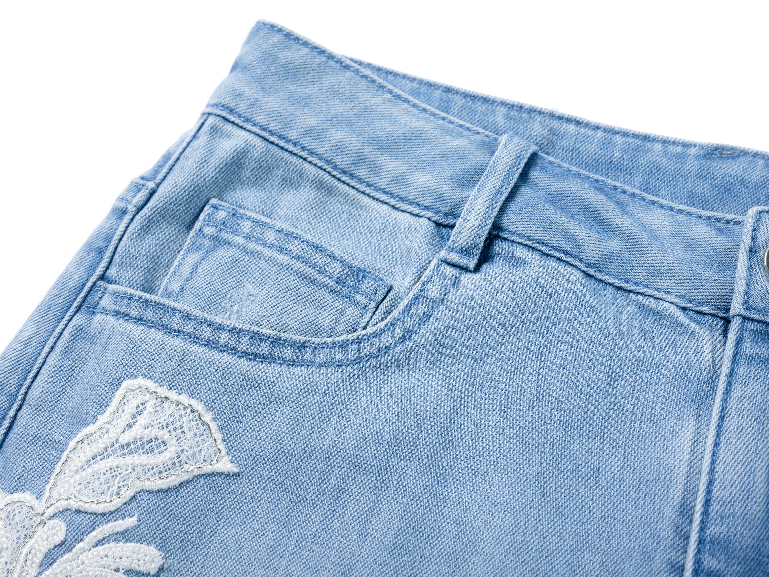 YAYING Blue Straight Leg Jeans