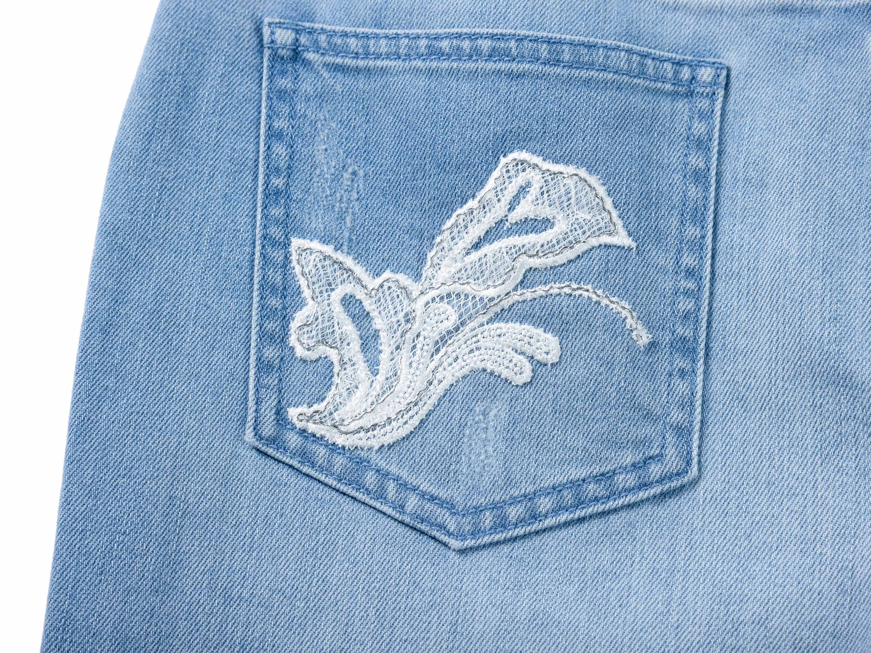 YAYING Blue Straight Leg Jeans