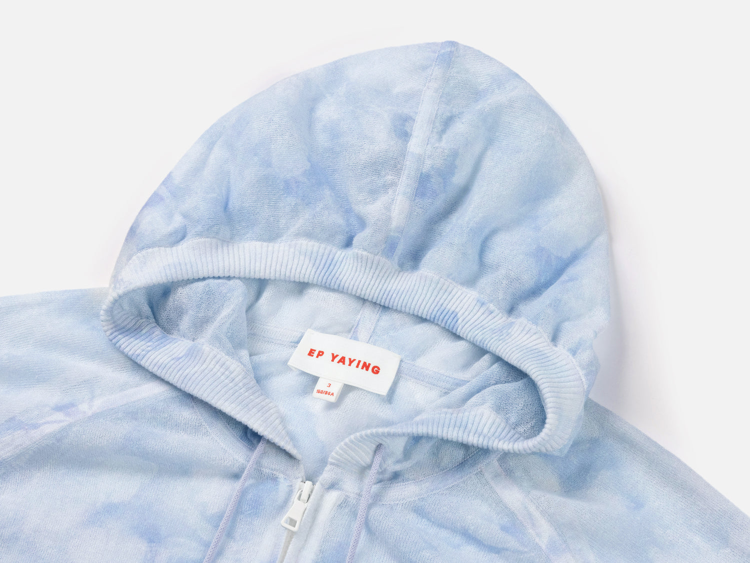 EP YAYING Linen Hooded Knit Cardigan