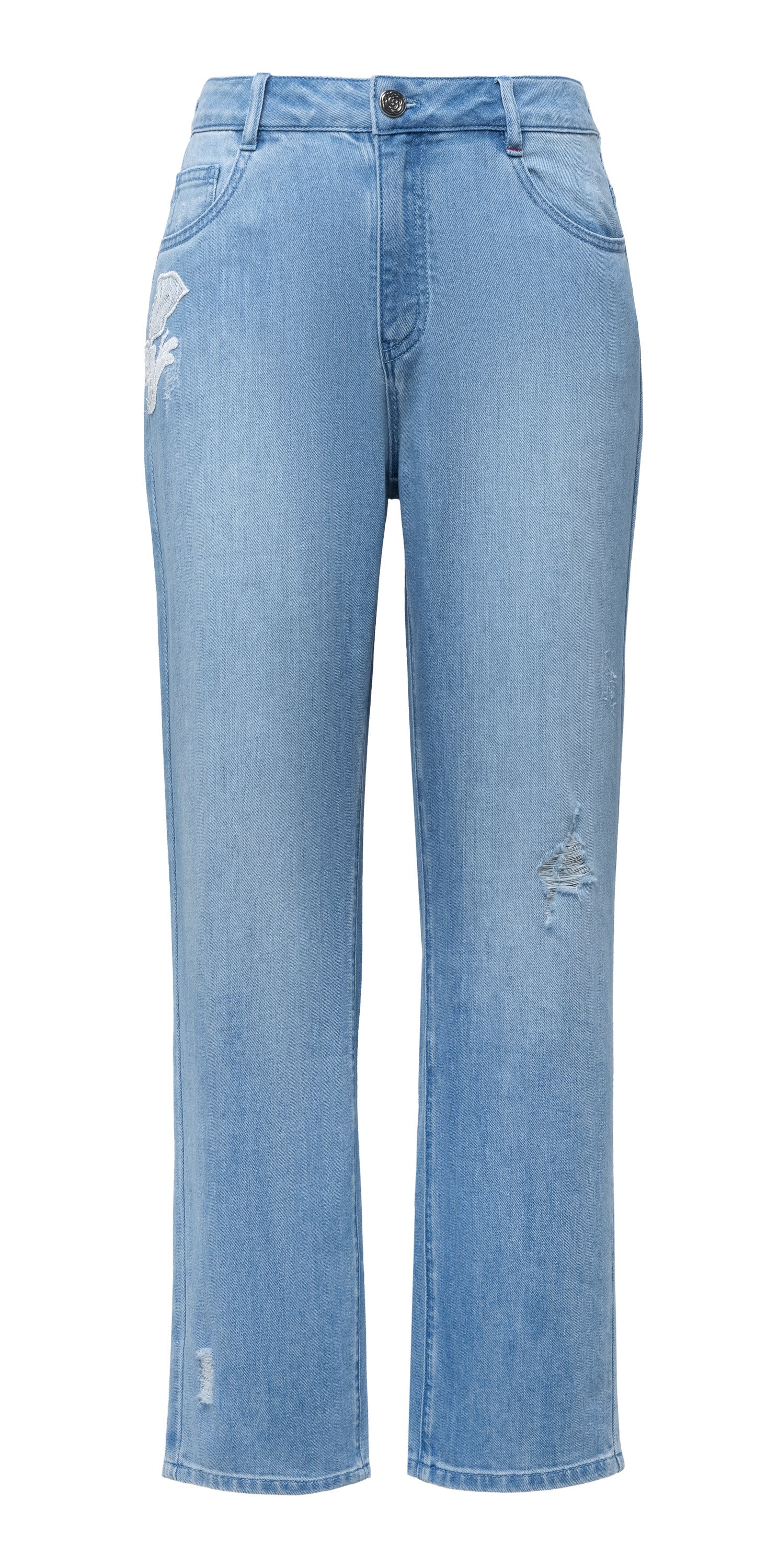 YAYING Blue Straight Leg Jeans