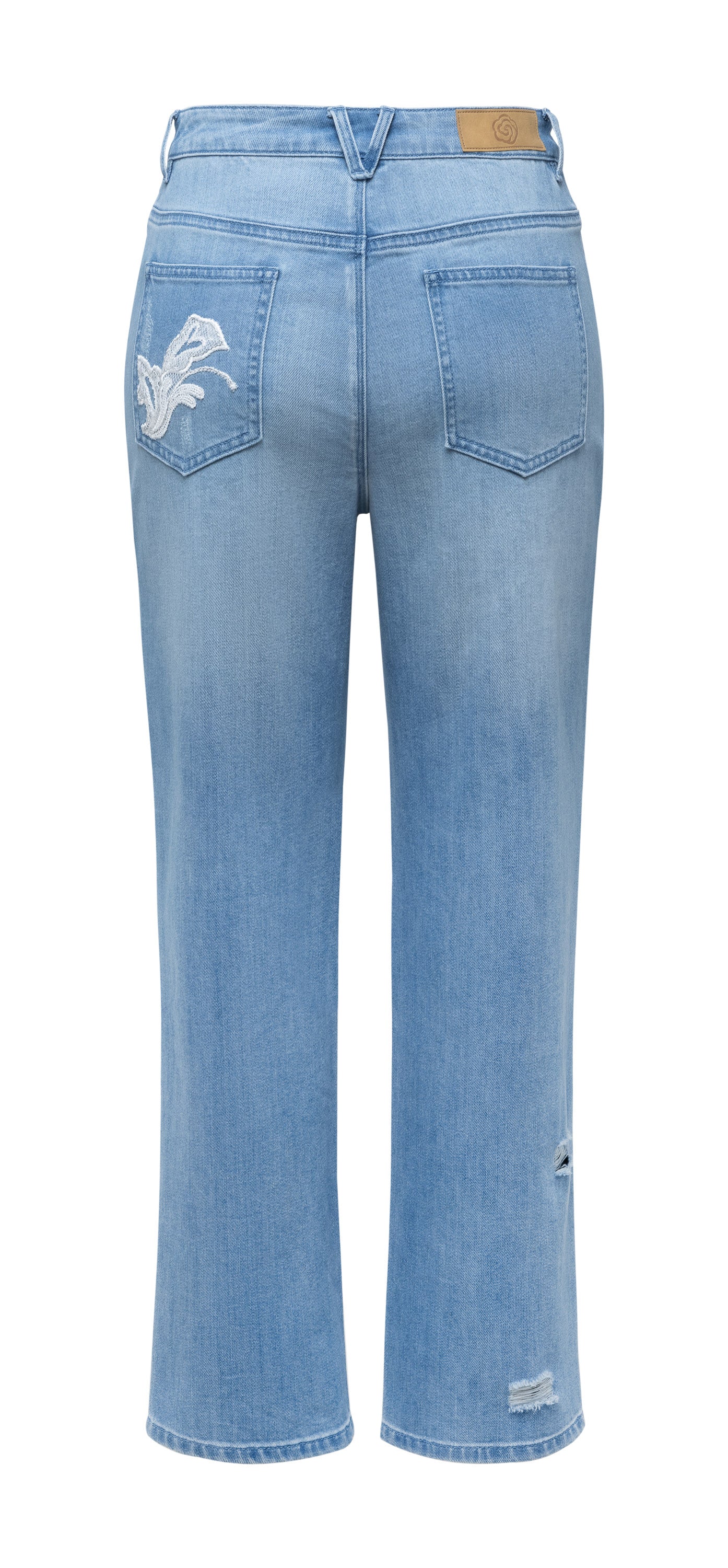 YAYING Blue Straight Leg Jeans
