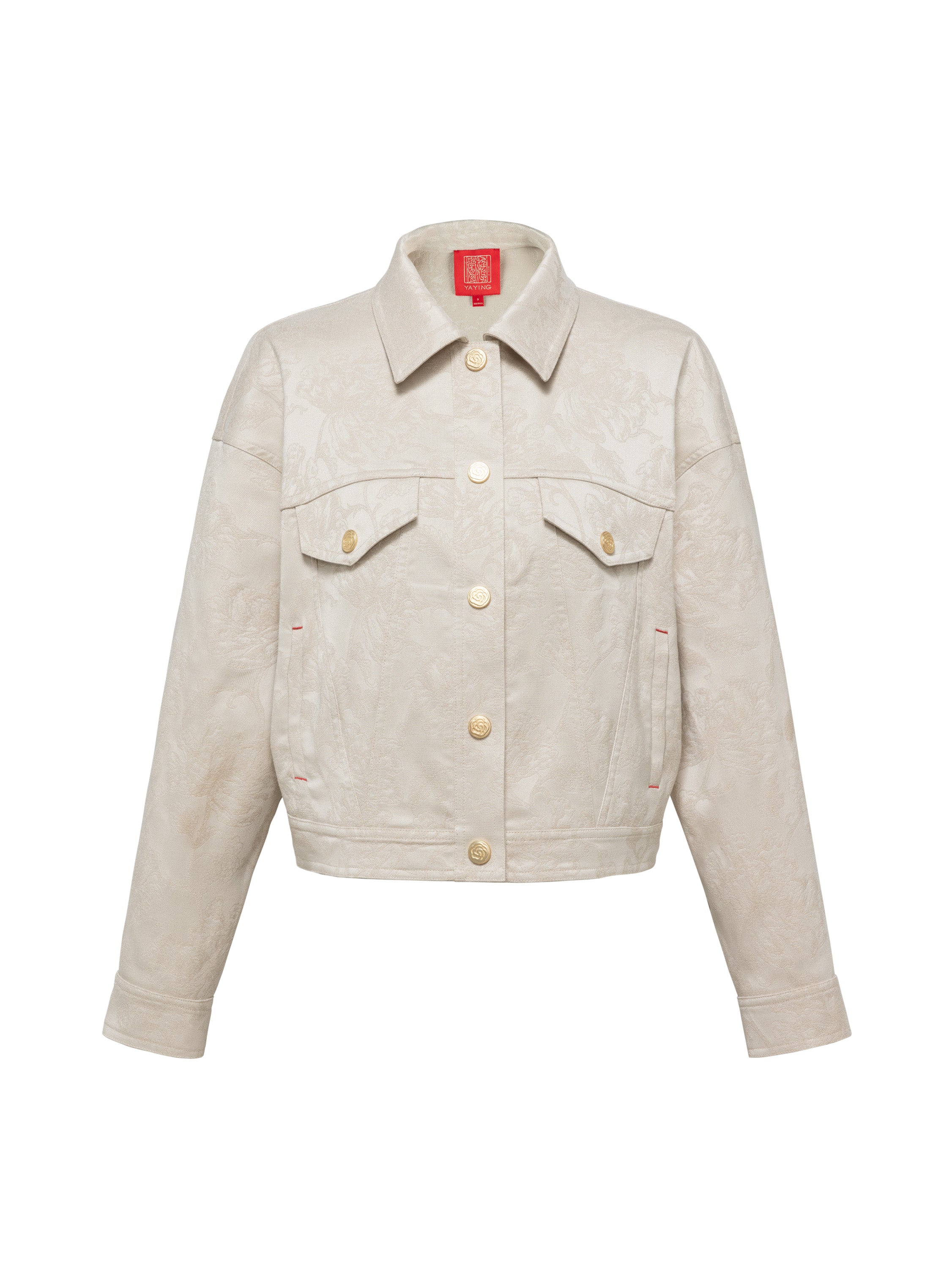 YAYING Beige Cropped Jacket