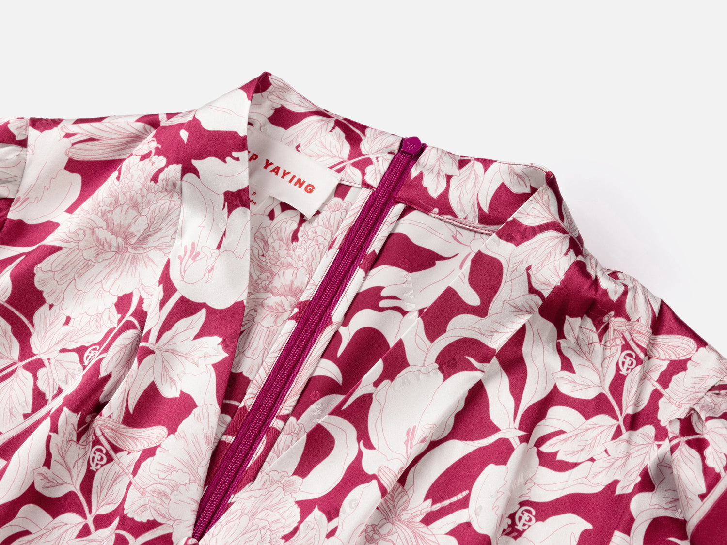 EP YAYING Silk Printed Dress