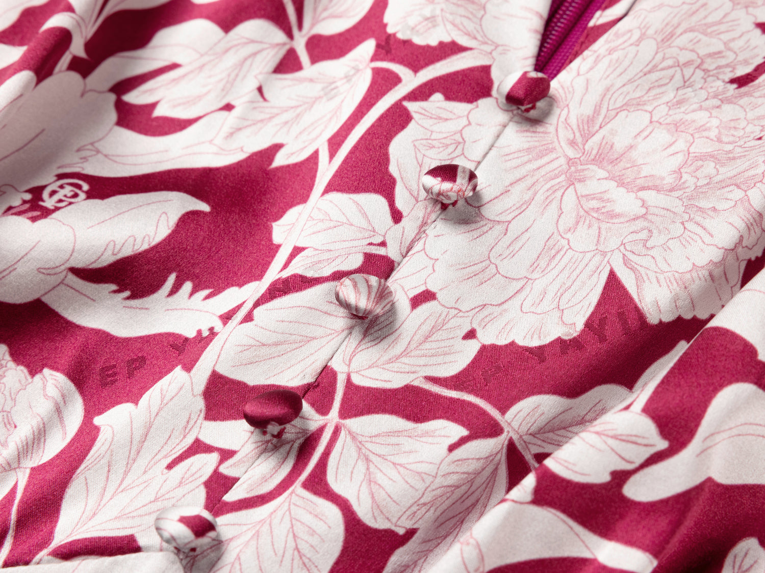 EP YAYING Silk Printed Dress