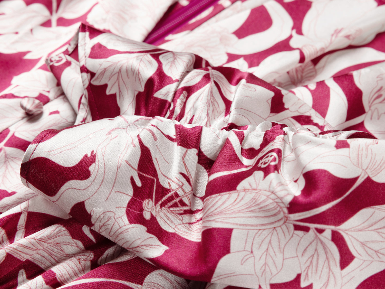 EP YAYING Silk Printed Dress