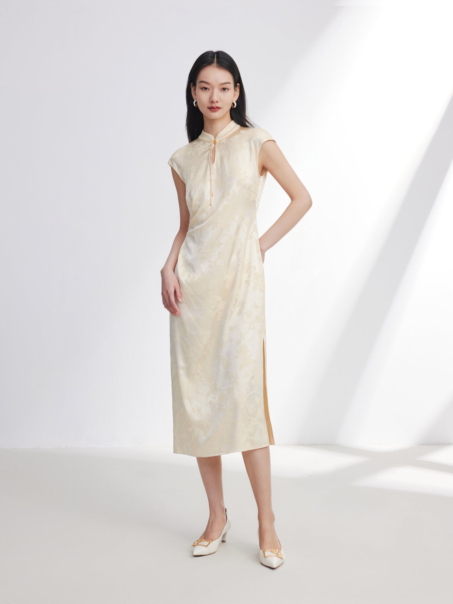 EP YAYING Traditional Style Silk Dress
