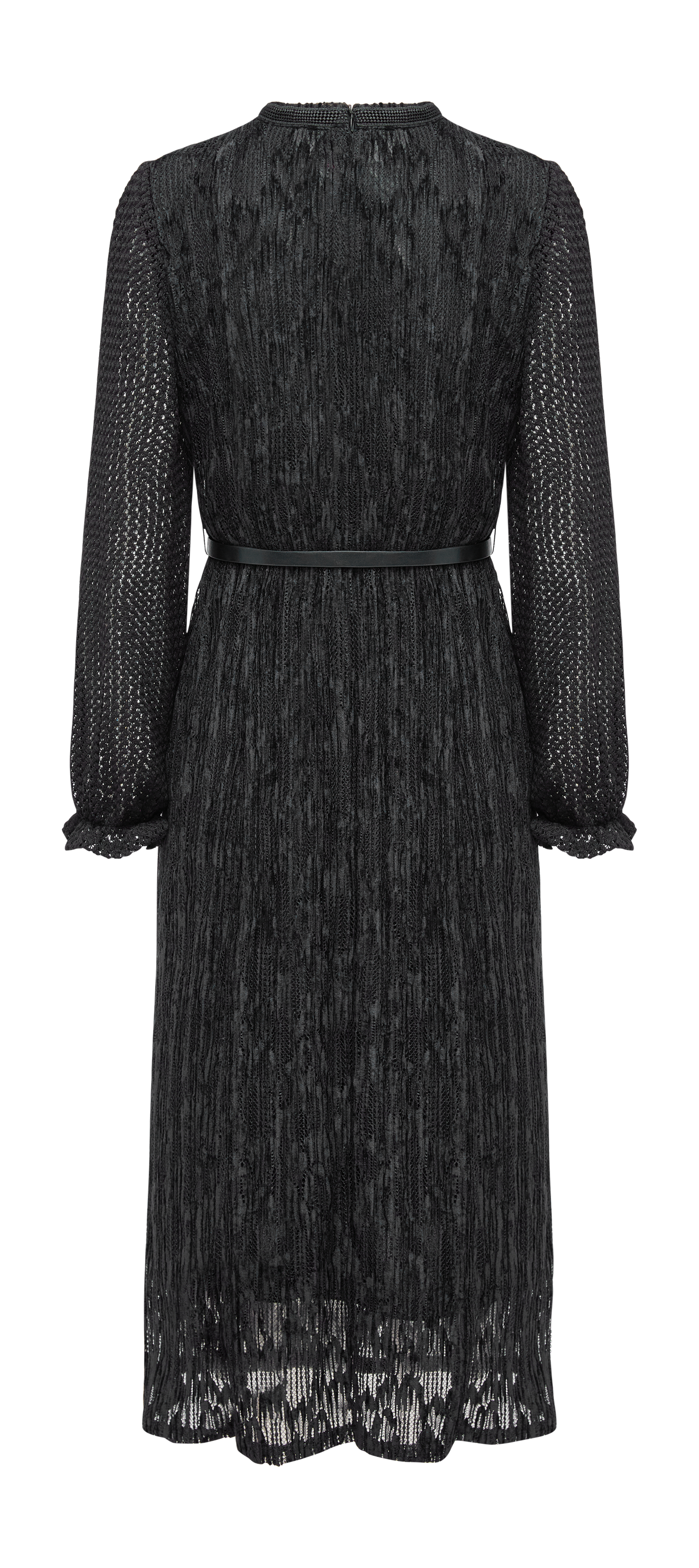 YAYING Chinese Style Pleated Little Black Dress