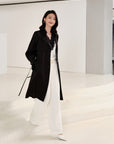 YAYING Triacetate Long Trench Coat EPIAT7307AH