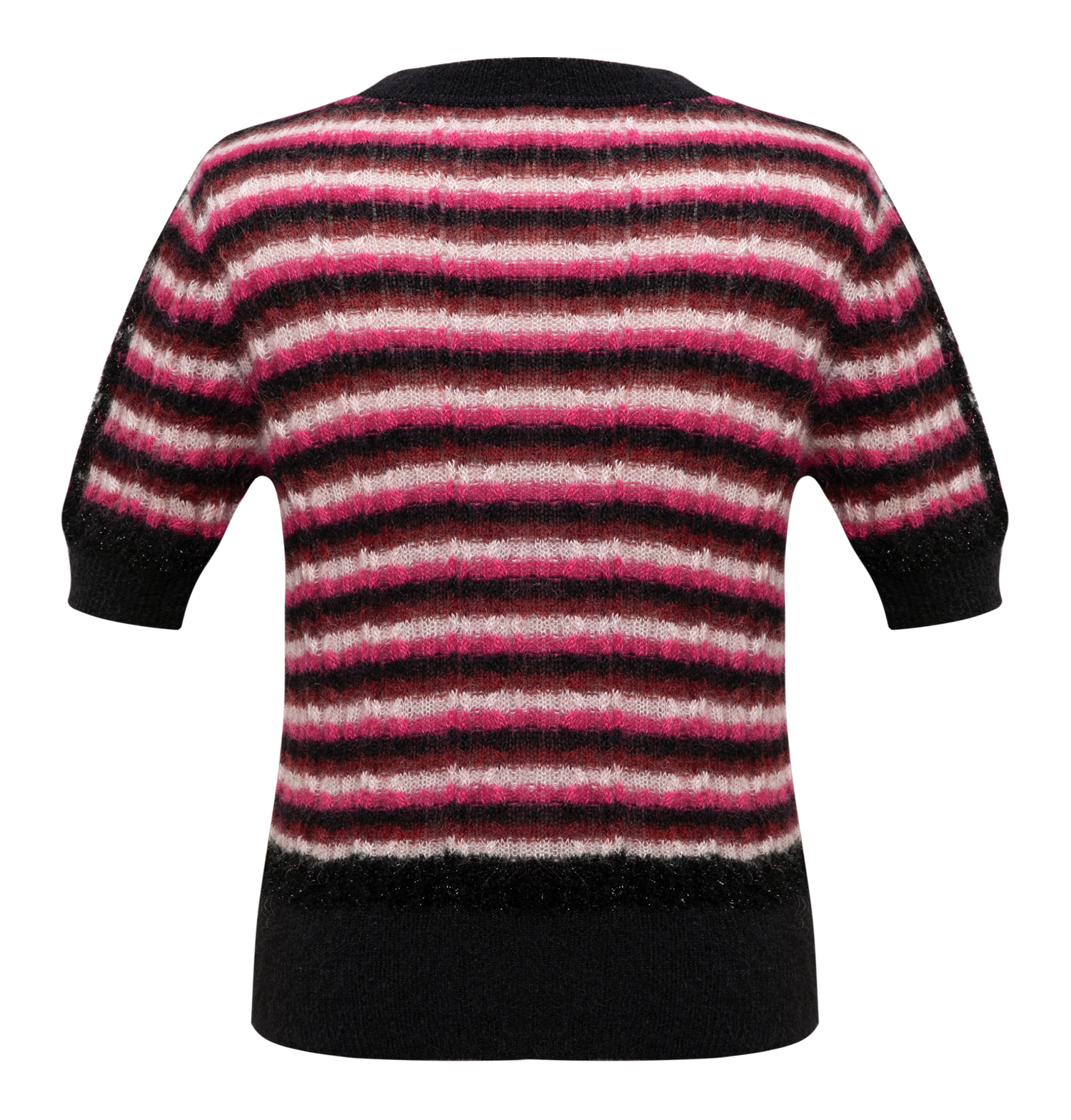 YAYING Mohair Striped Knit Sweater