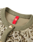 YAYING Knit Braided Embroidery Jacket EPJAB9119AG