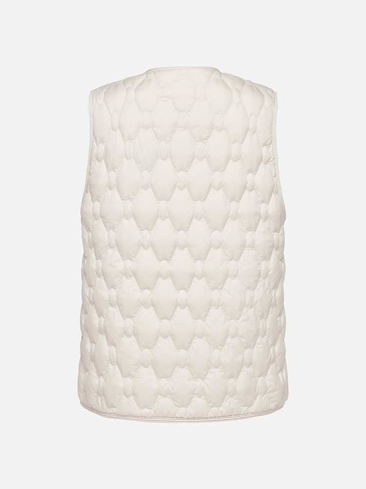 EP YAYING White Duck Down Puffer Vest