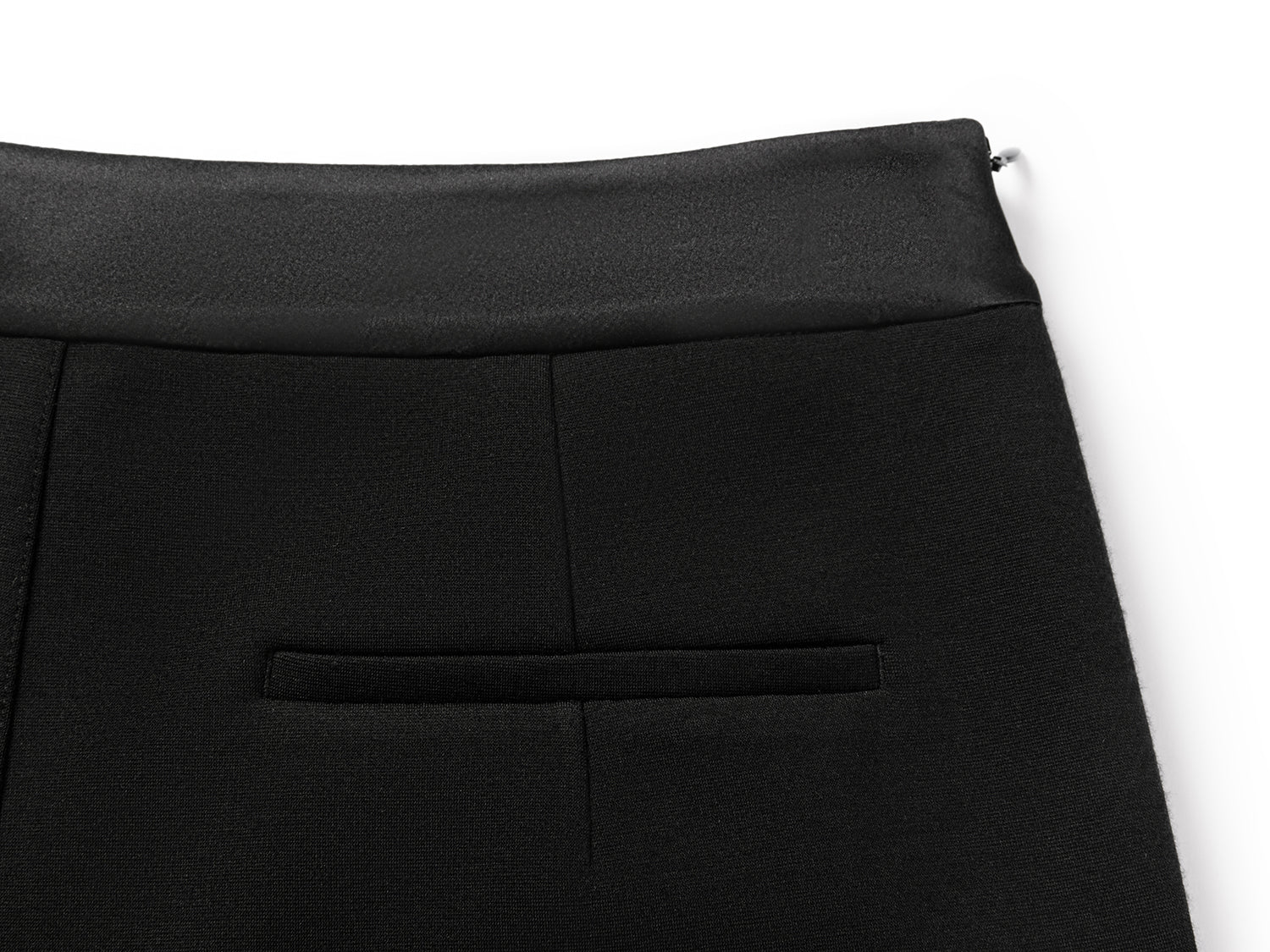 YAYING Merino Wool Micro Flare Black Pants