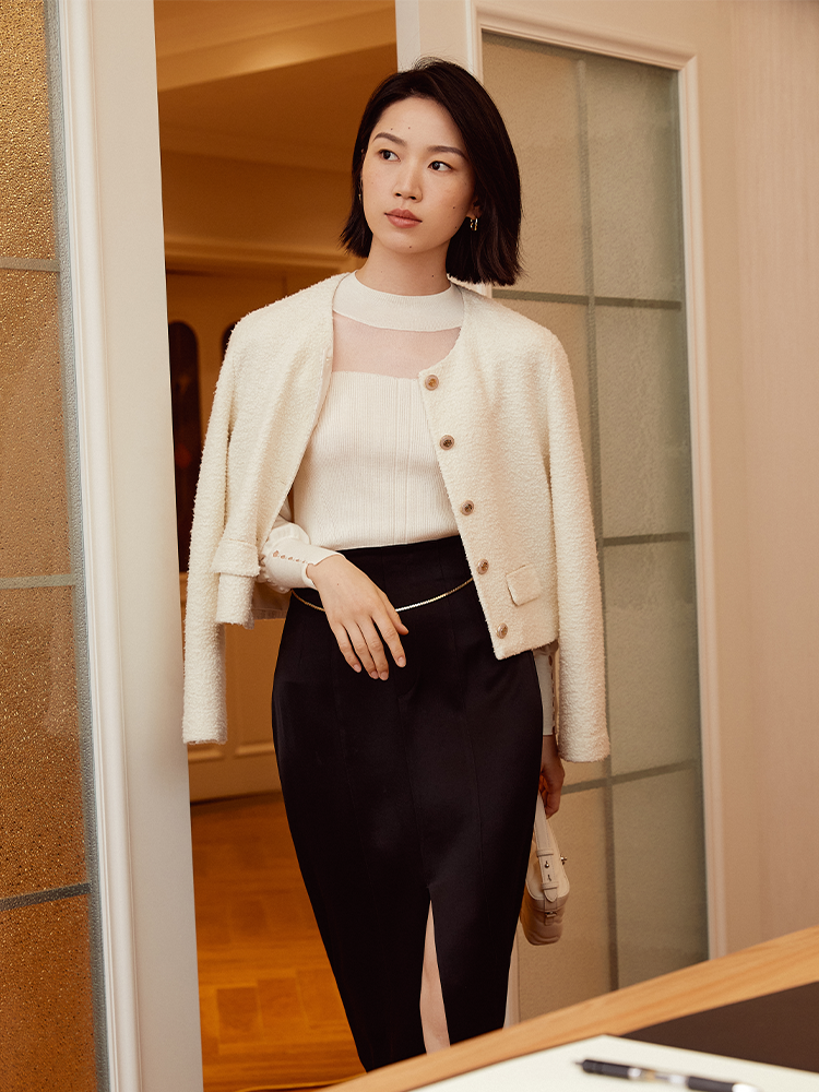 YAYING Elegant Wool Knit Sweater
