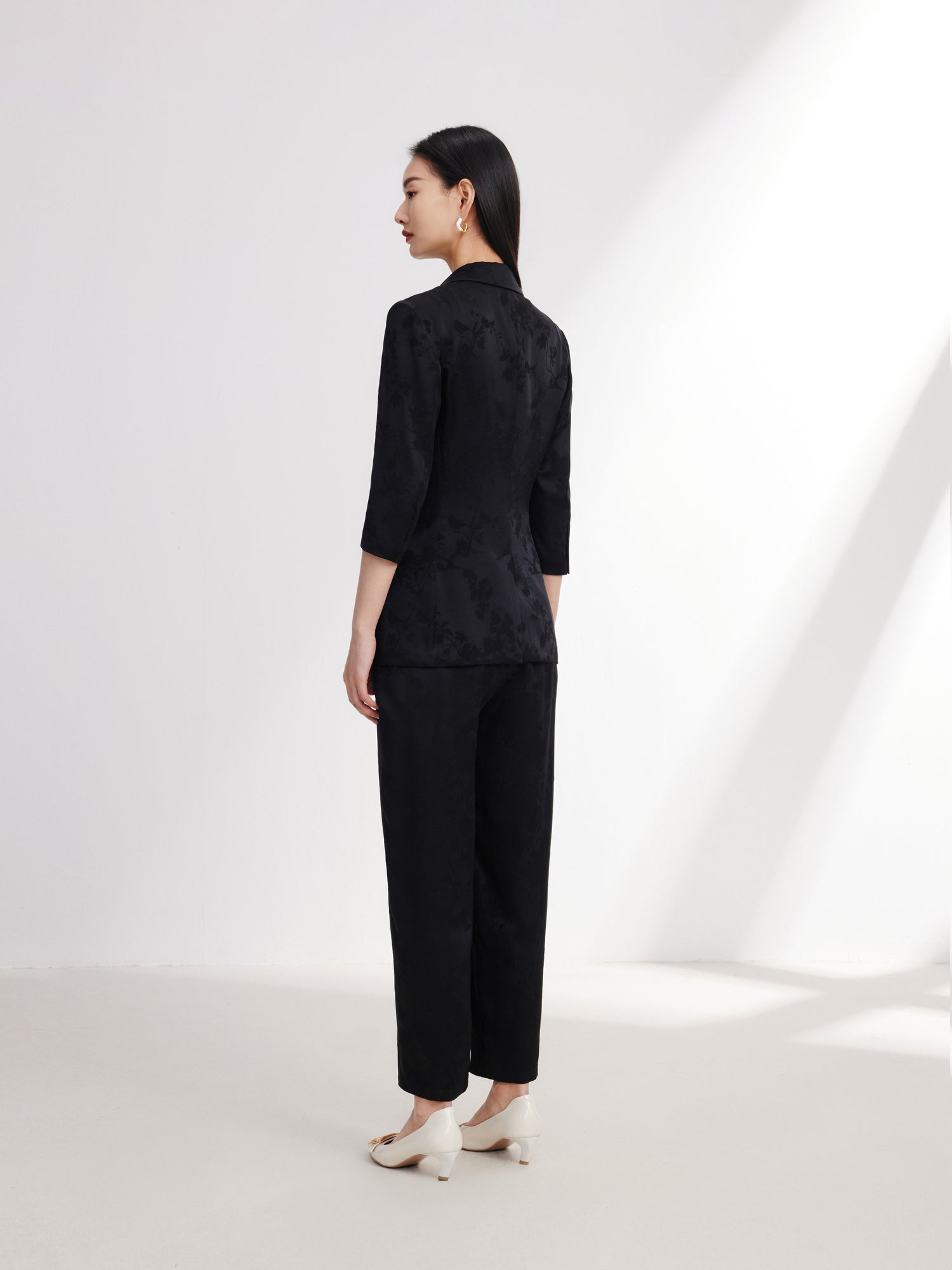 EP YAYING Silk Blazer