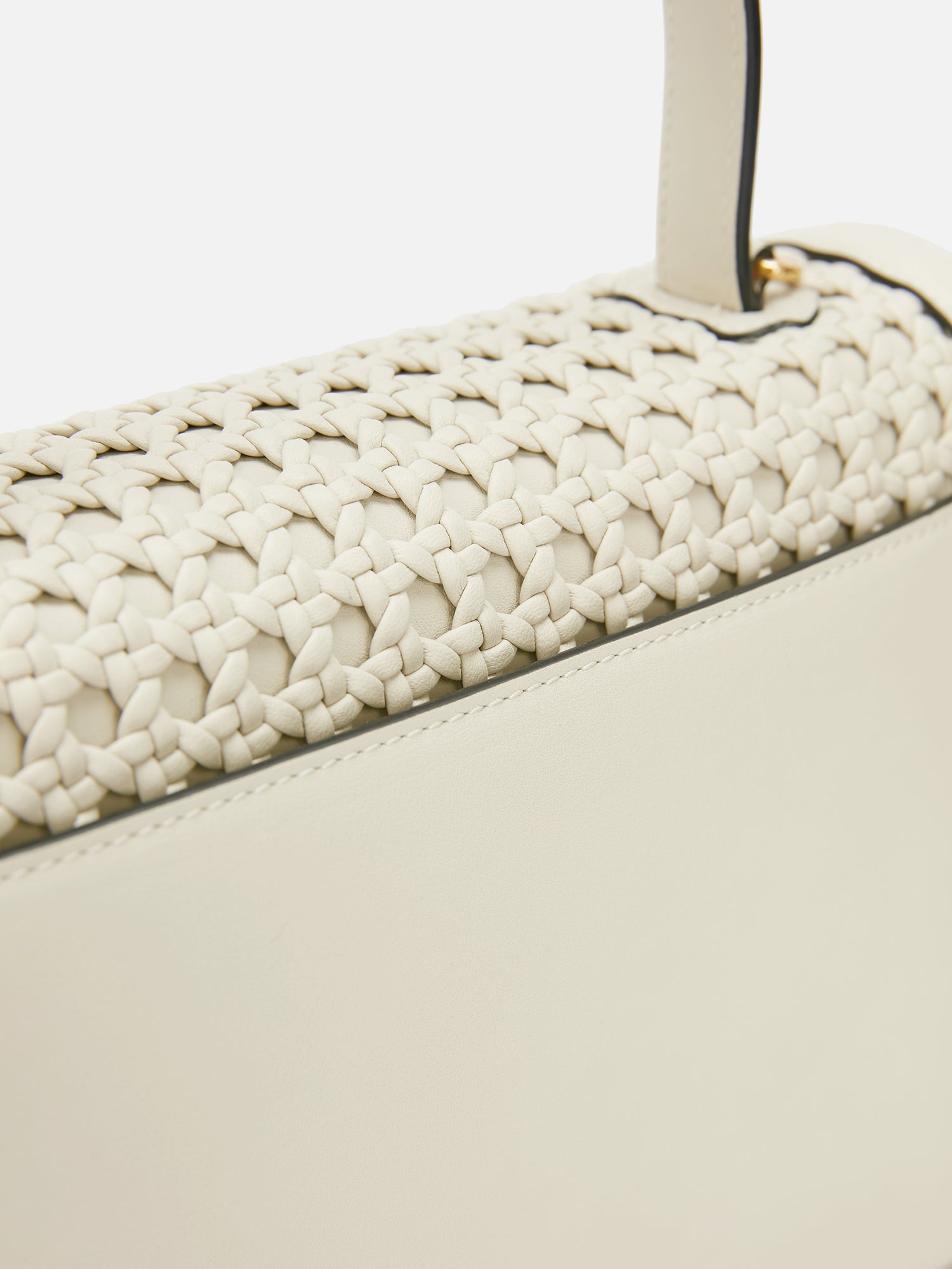 EP YAYING Woven Leather Flap Bag