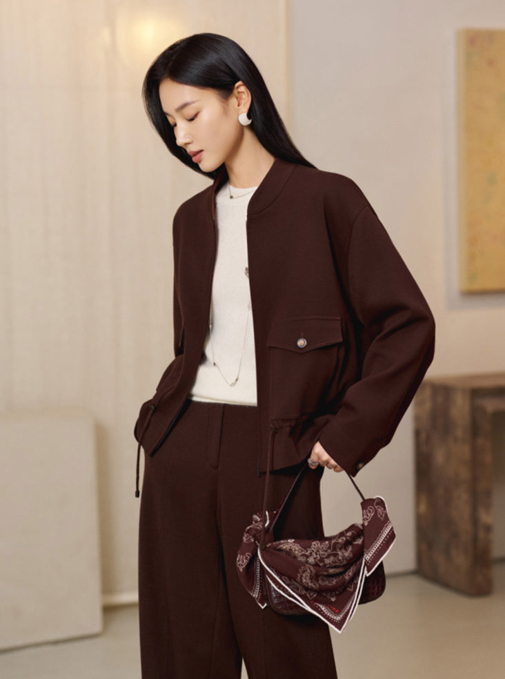 YAYING Chinese-Style Stand-Collar Coat EPLAW1210B