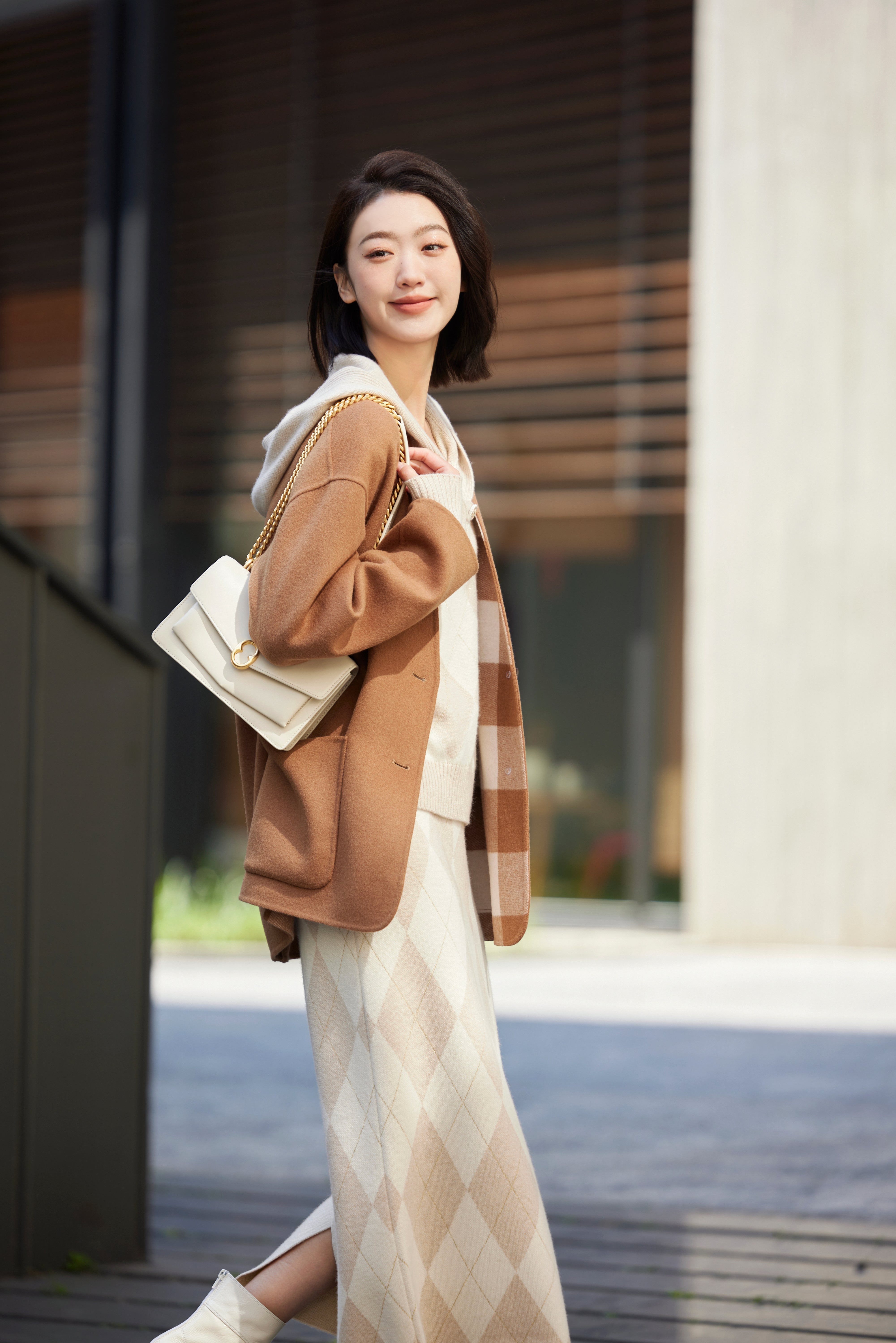 EP YAYING Cashmere Knit Sweatshirt