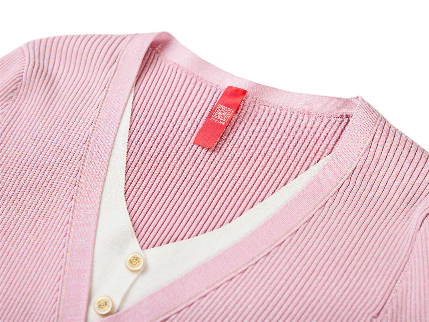 YAYING Color-Blocked Two-Piece Knit