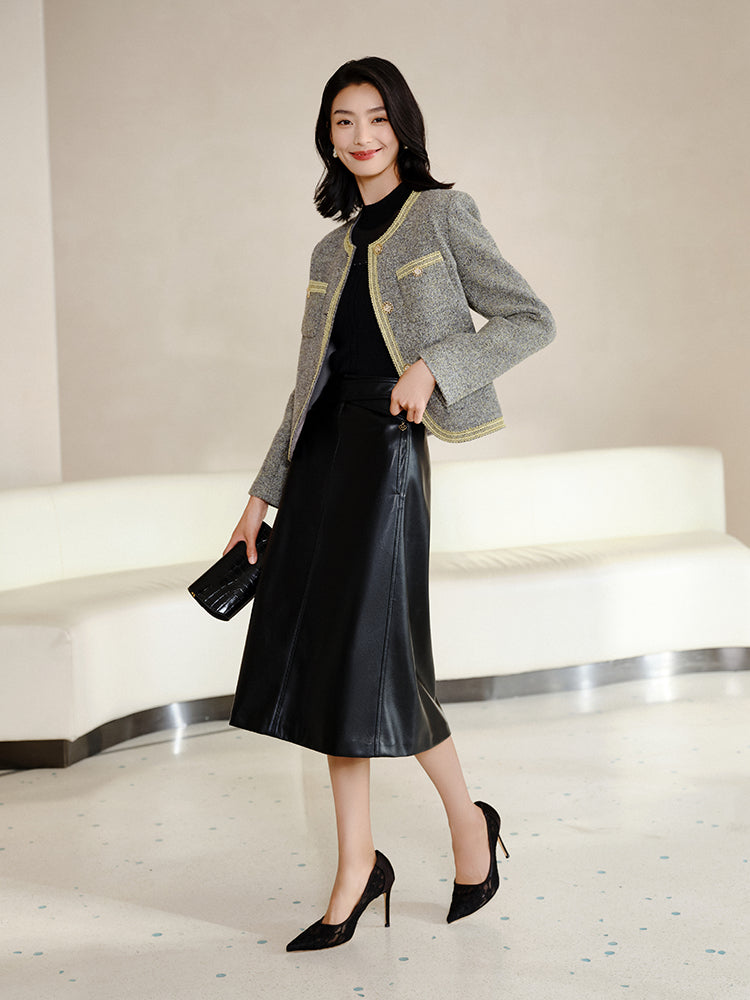 YAYING Tweed Wool Jacket