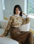 EP YAYING Ethnic Print Cashmere Sweater EGKIG9507BM