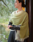 EP YAYING Gradient Water-Soluble Cashmere Scarf