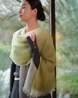 EP YAYING Gradient Water-Soluble Cashmere Scarf