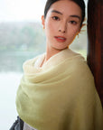 EP YAYING Gradient Water-Soluble Cashmere Scarf