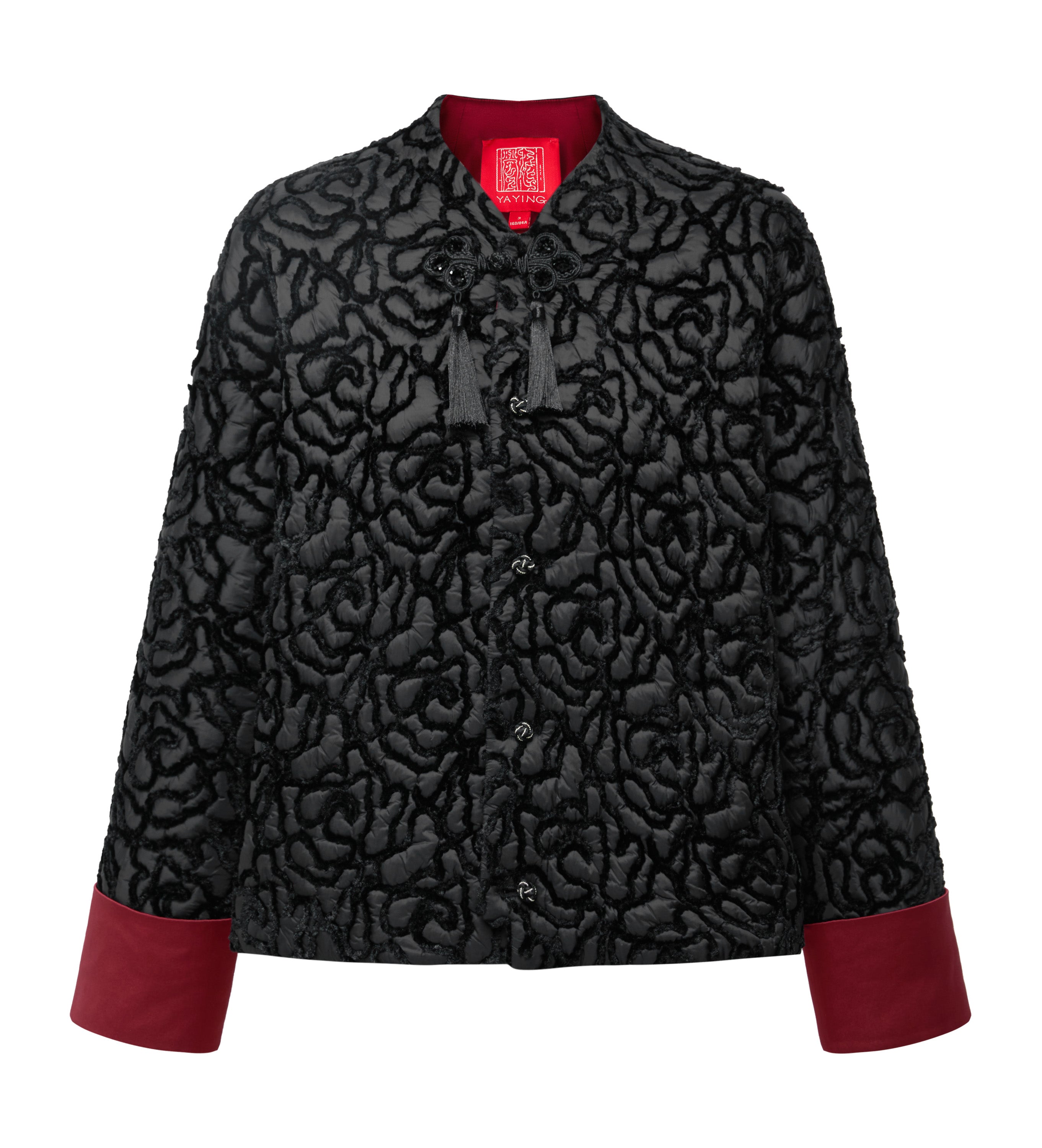 YAYING Black Textured Knit Cardigan