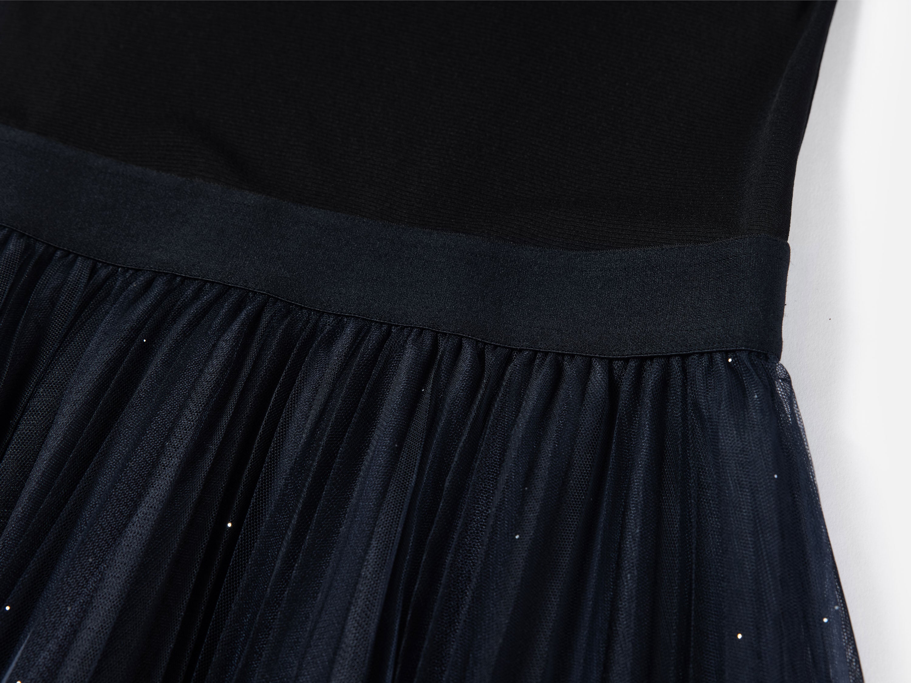 EP YAYING Mesh Pleated Dress with Fitted Tank