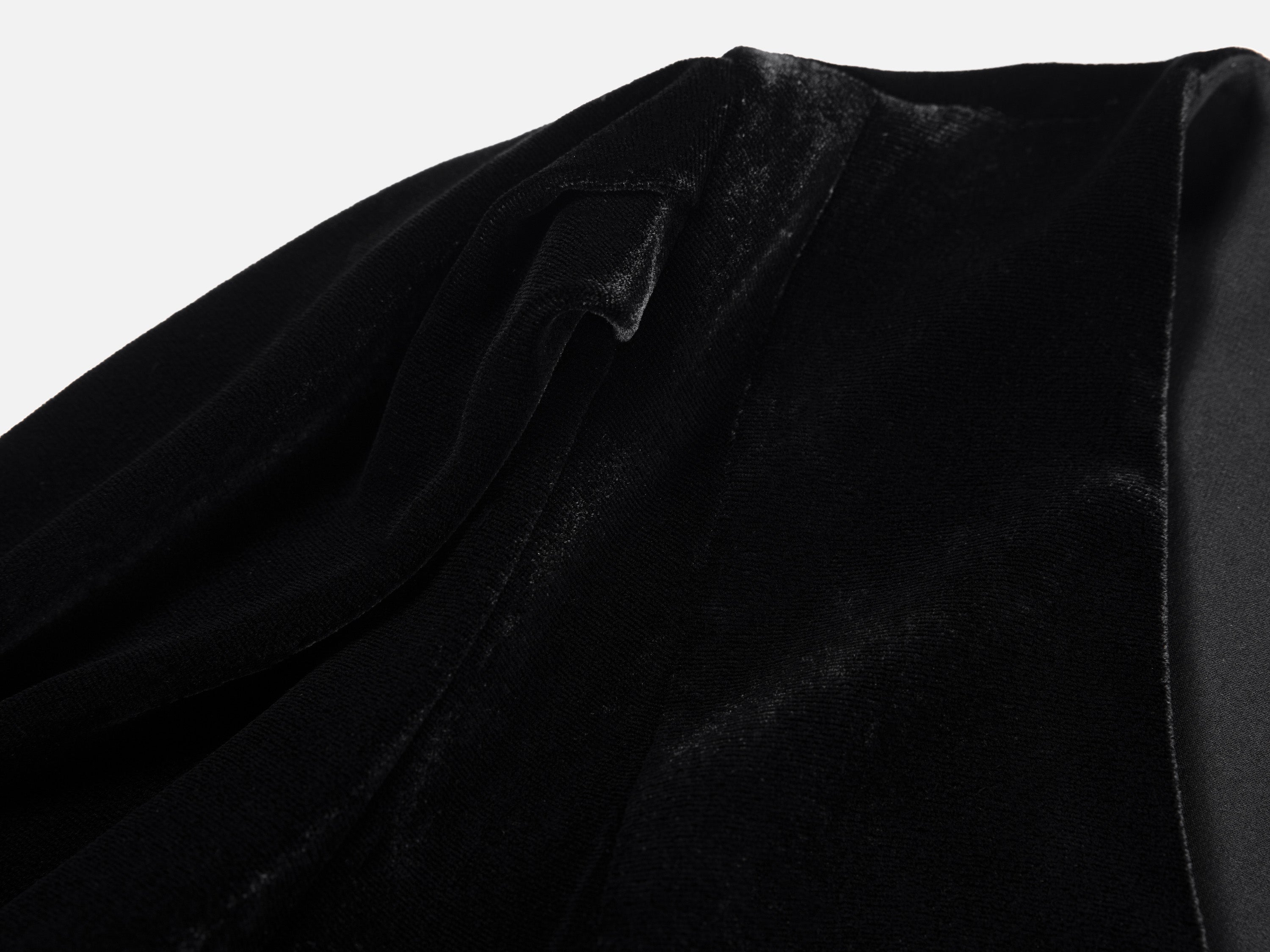 EP YAYING Lace Collar Velvet Knee Length Dress