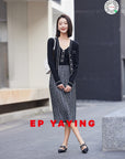 EP YAYING V-neck Knitted Cardigan