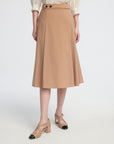 EP YAYING Vintage Collegiate Style Midi Skirt