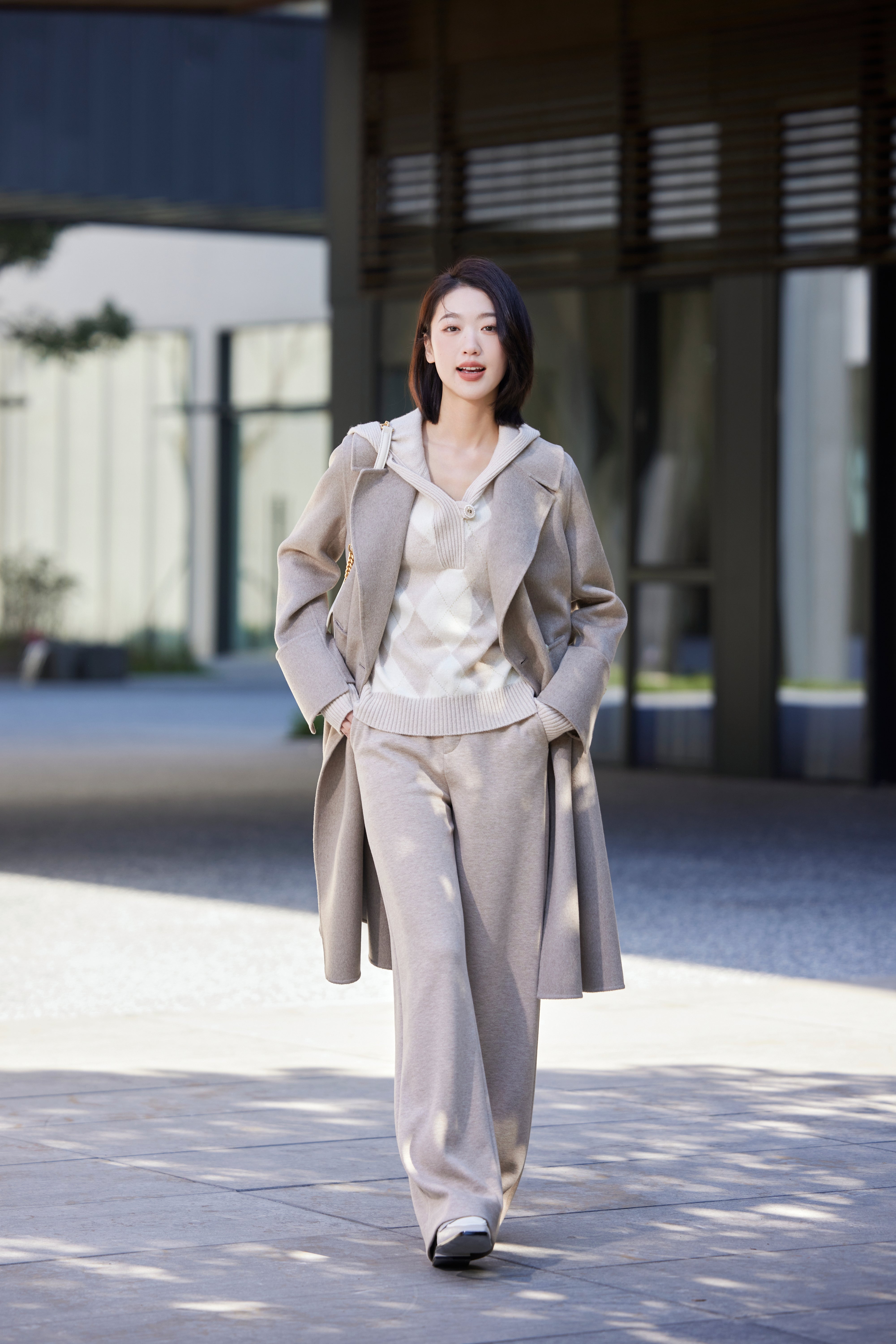 EP YAYING Cashmere Knit Sweatshirt