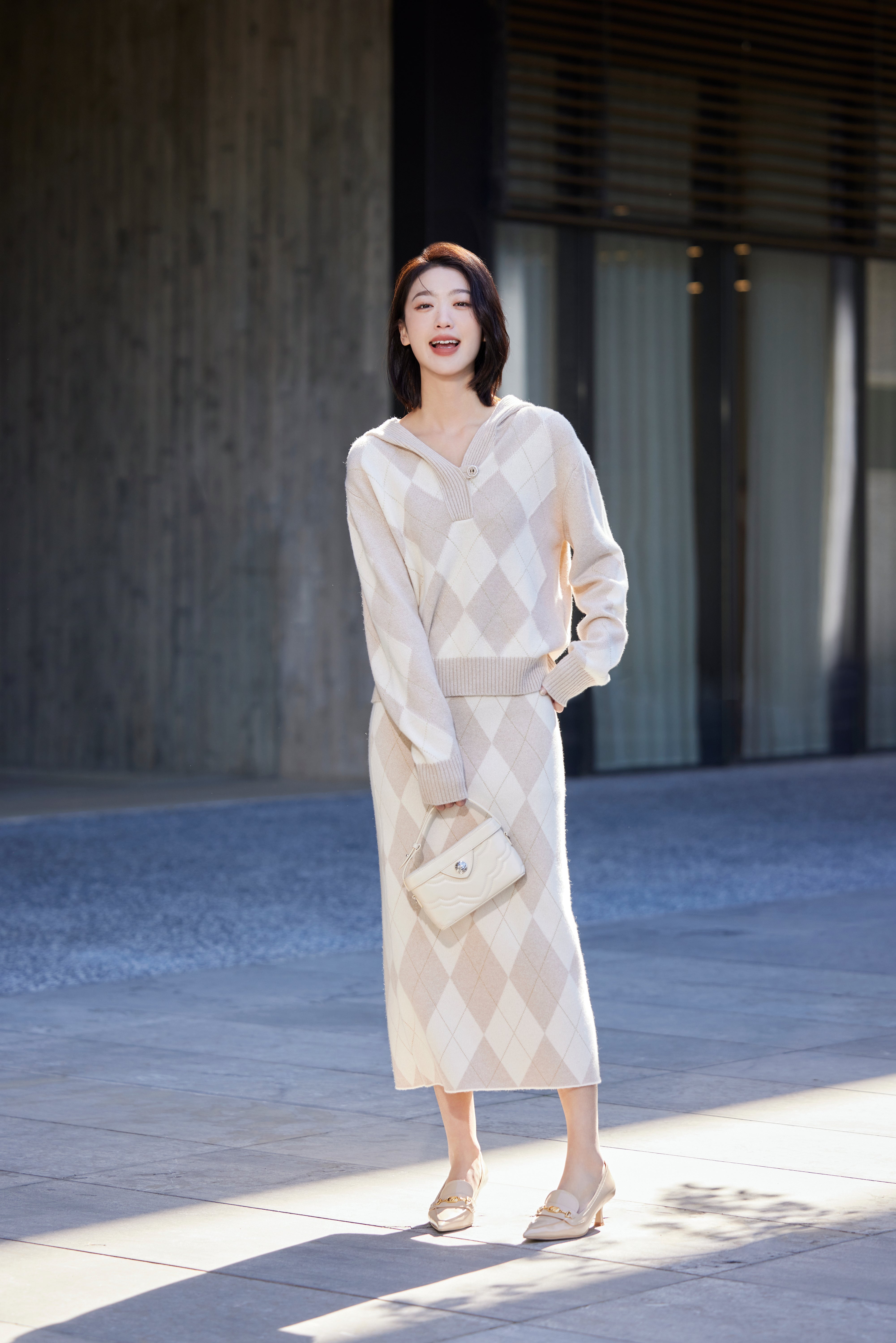 EP YAYING Cashmere Knit Sweatshirt