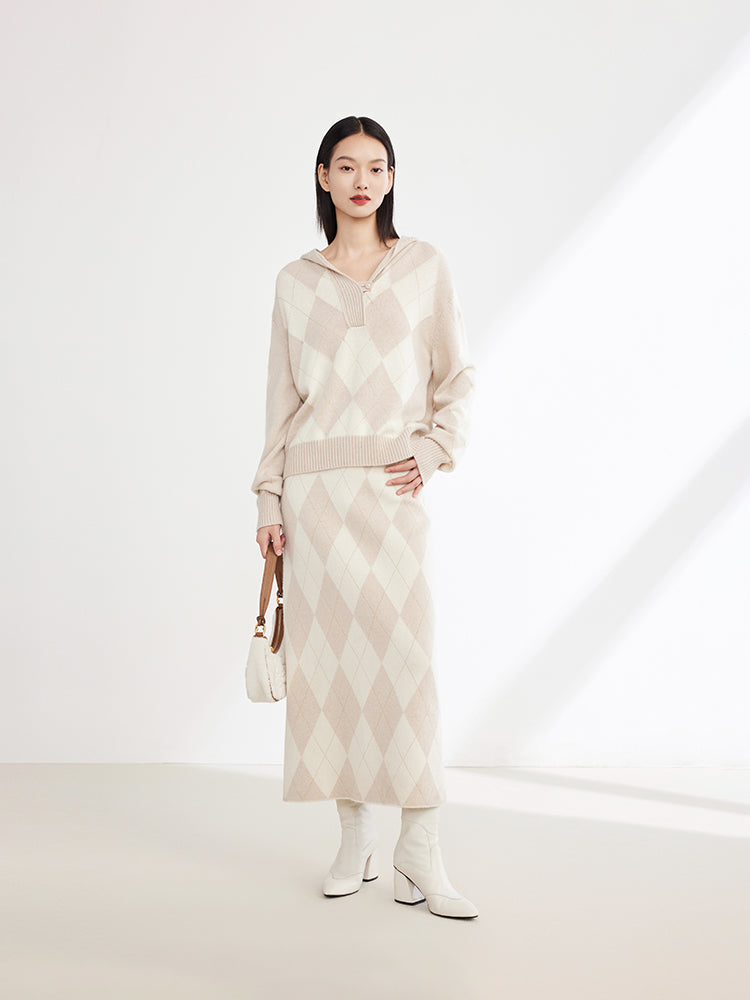 EP YAYING Cashmere Knit Sweatshirt